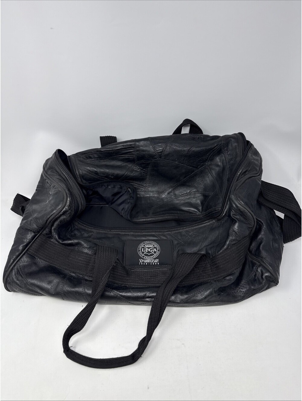 Ladies Golf LPGA 50 Anniversary Black Leather Bag